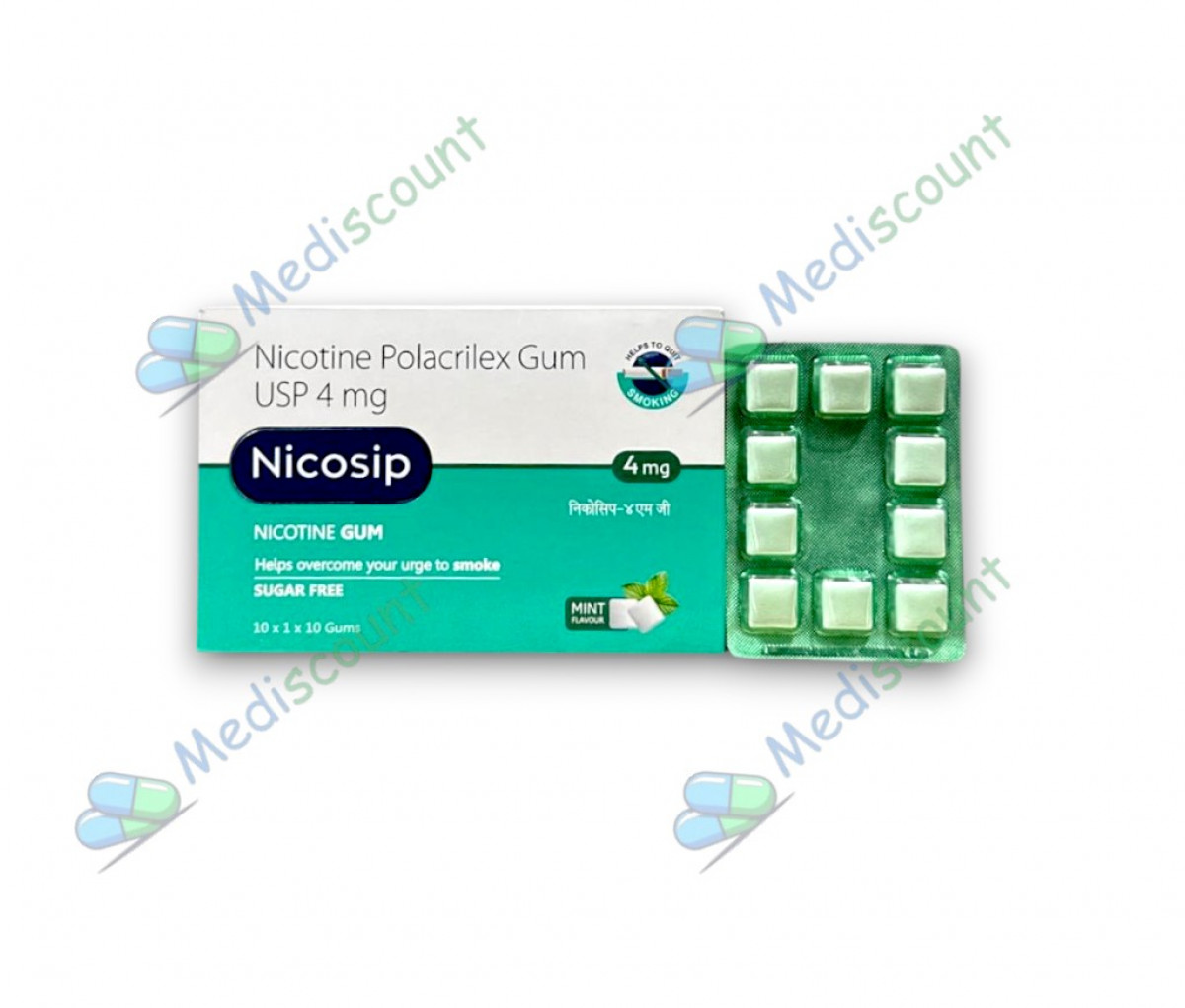 NICOSIP 4 MG CHEWABLE TABLET